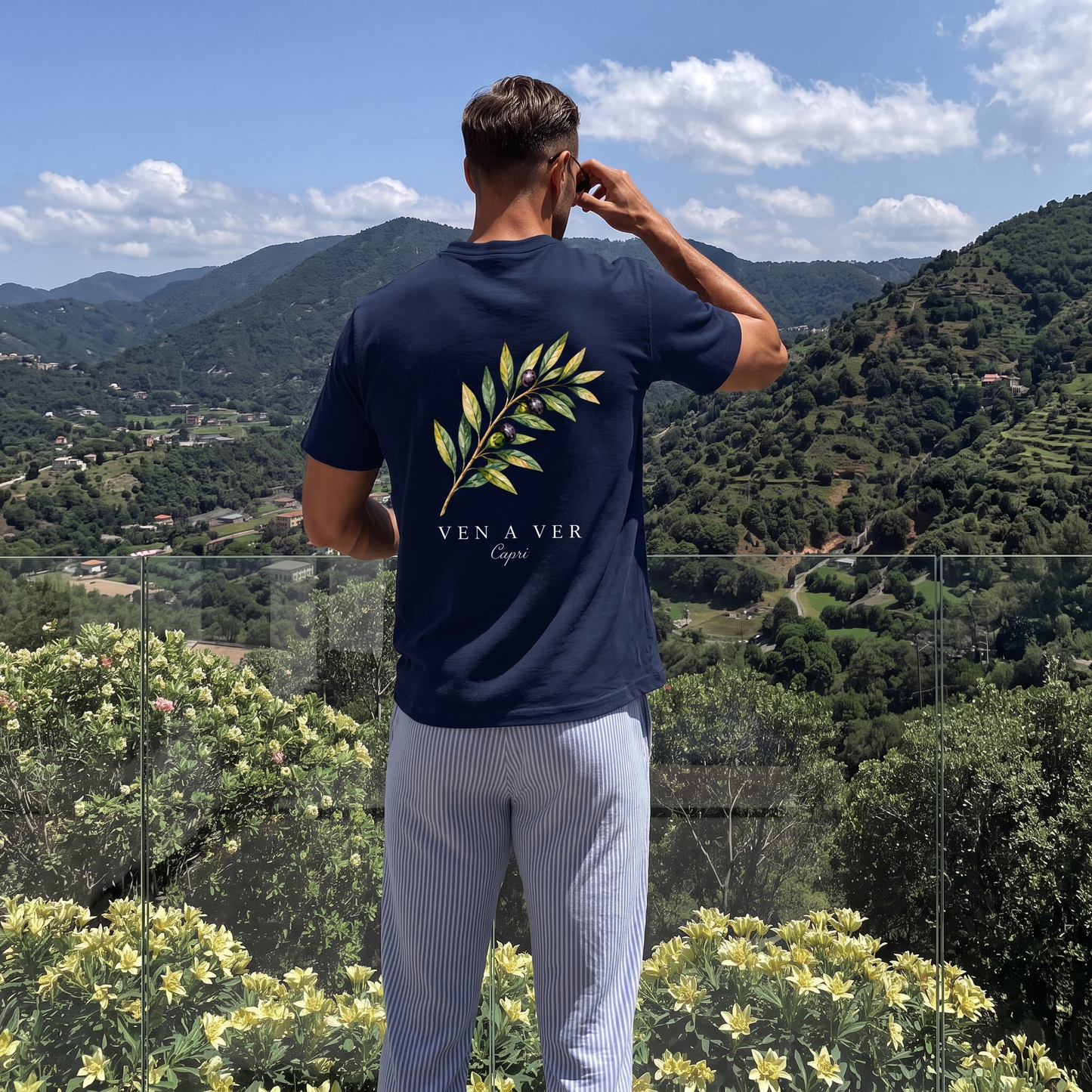 Capri Olive Tee