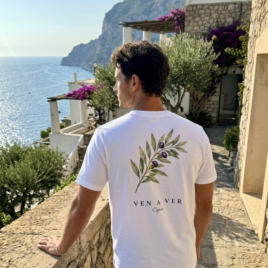 Capri Olive Tee